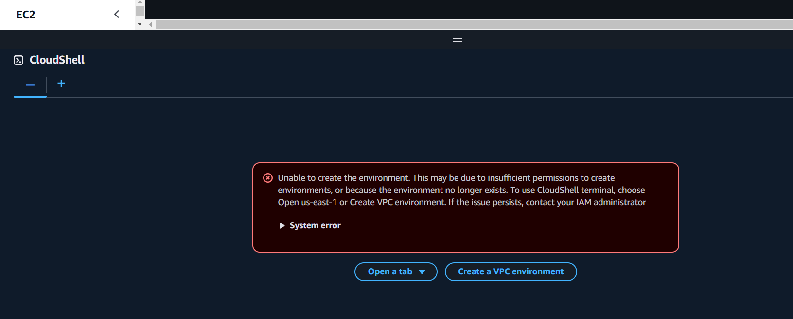 user restricted from going further