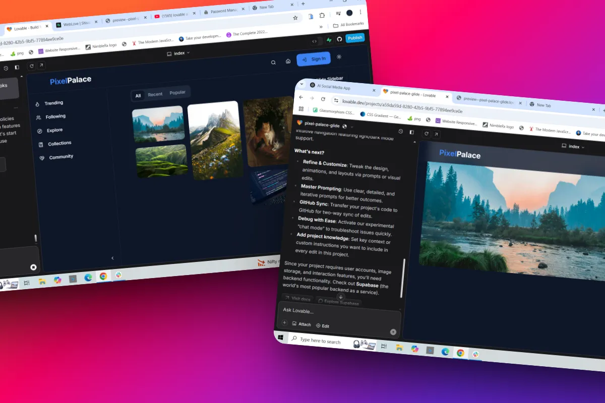 Lovable generated the layout