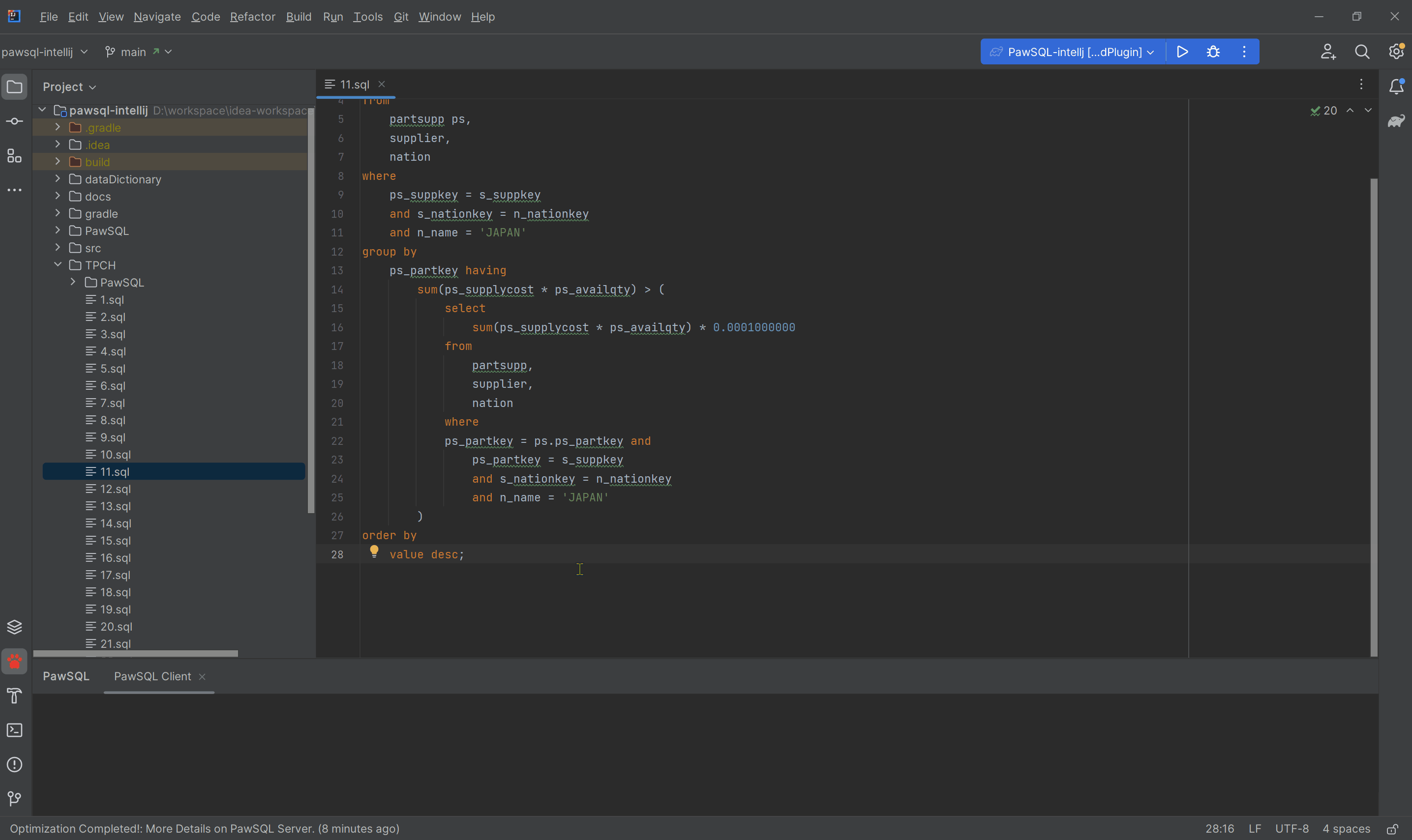 One-Click SQL Optimization in IDEA/DataGrip