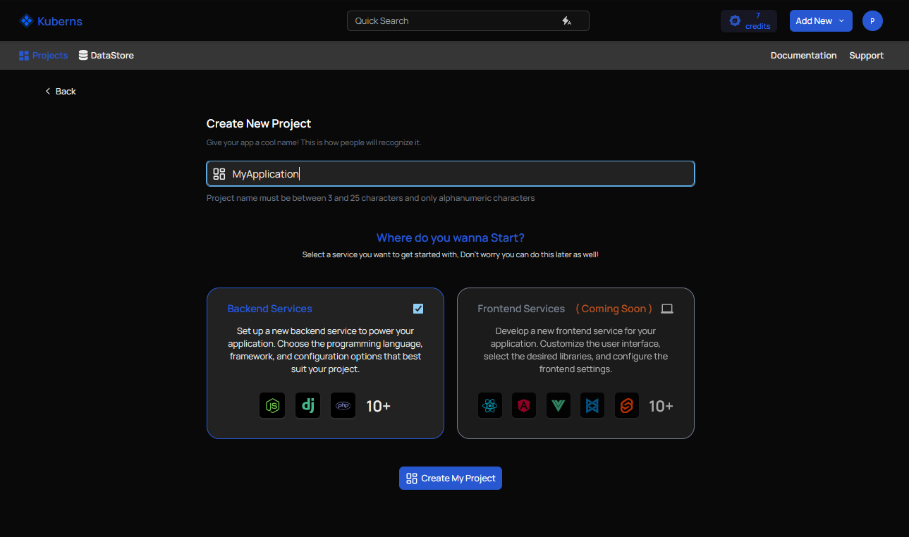 Create your project