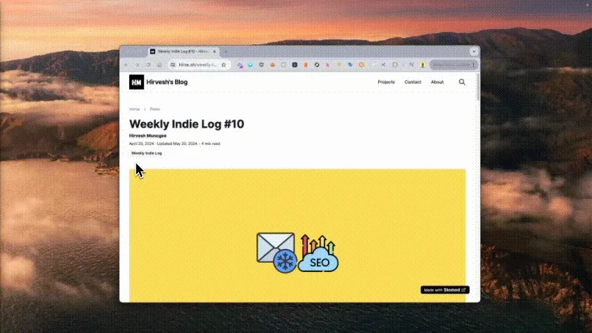 New hyper responsive navbar for Stomod blogs