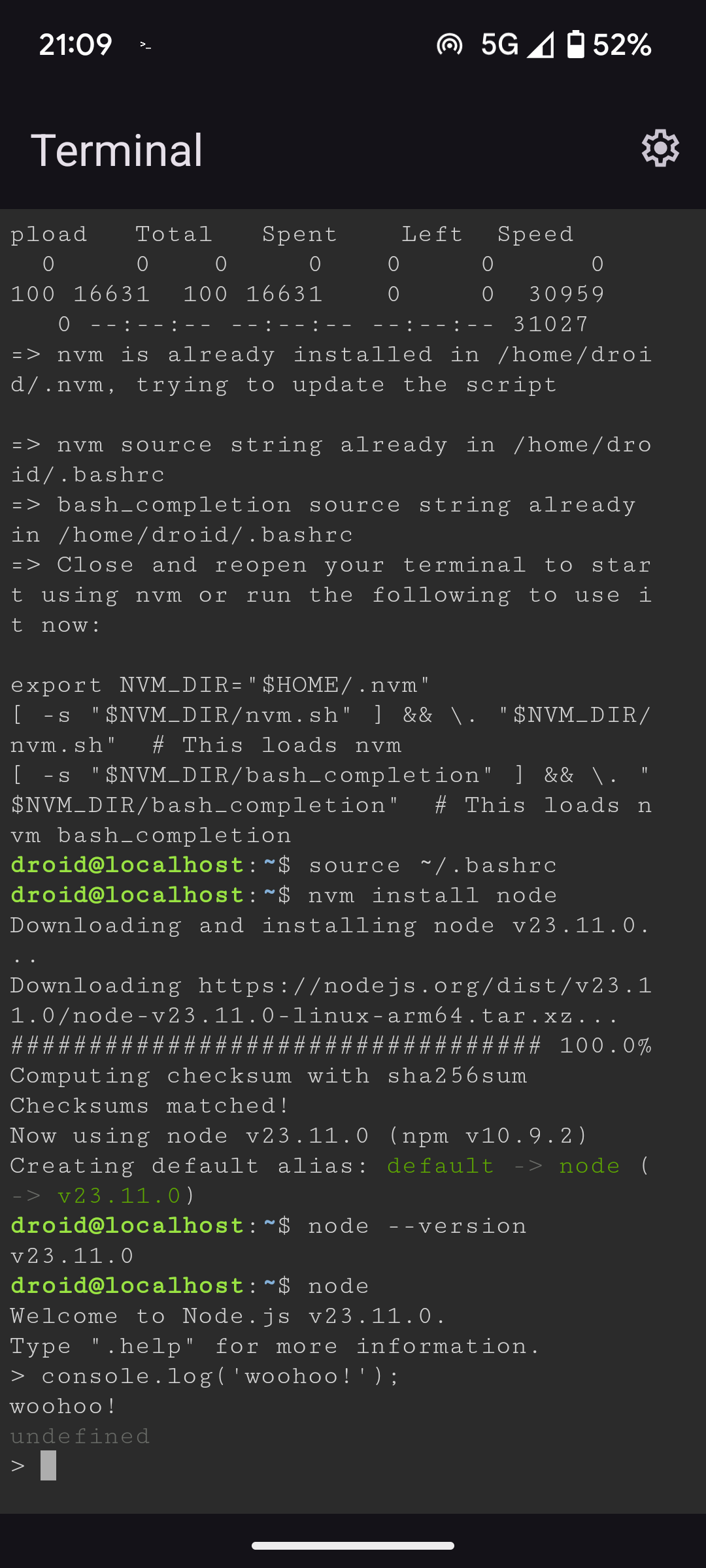 Bonus Step - Installing NodeJS