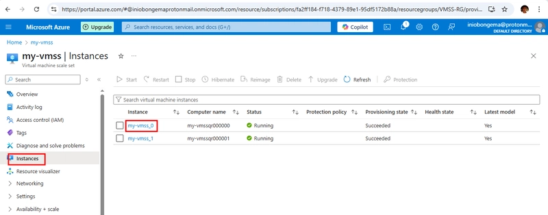 CONFIGURING VMSS SETTINGS/SCALING