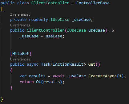 IUseCase In controller