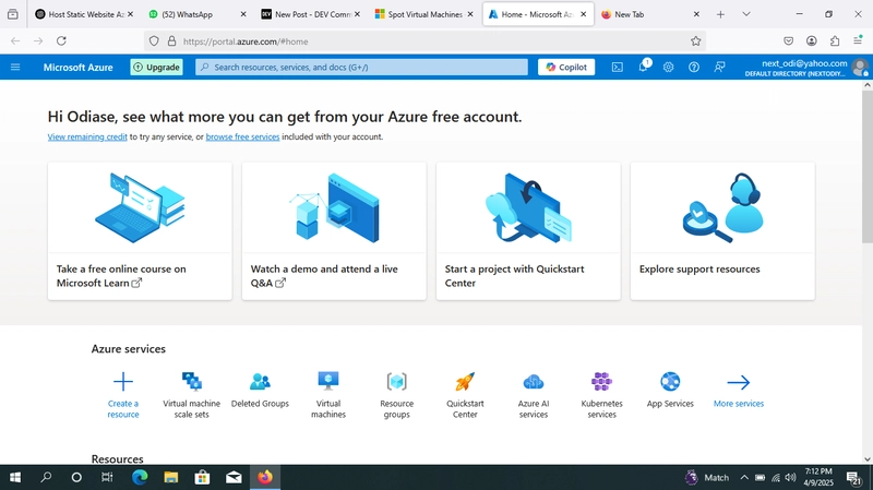 A BLOG ON HOW TO HOST STATIC WEBSITE ON AZURE BLOB STORAGE