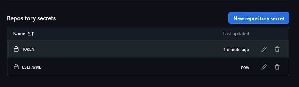 Added secrets