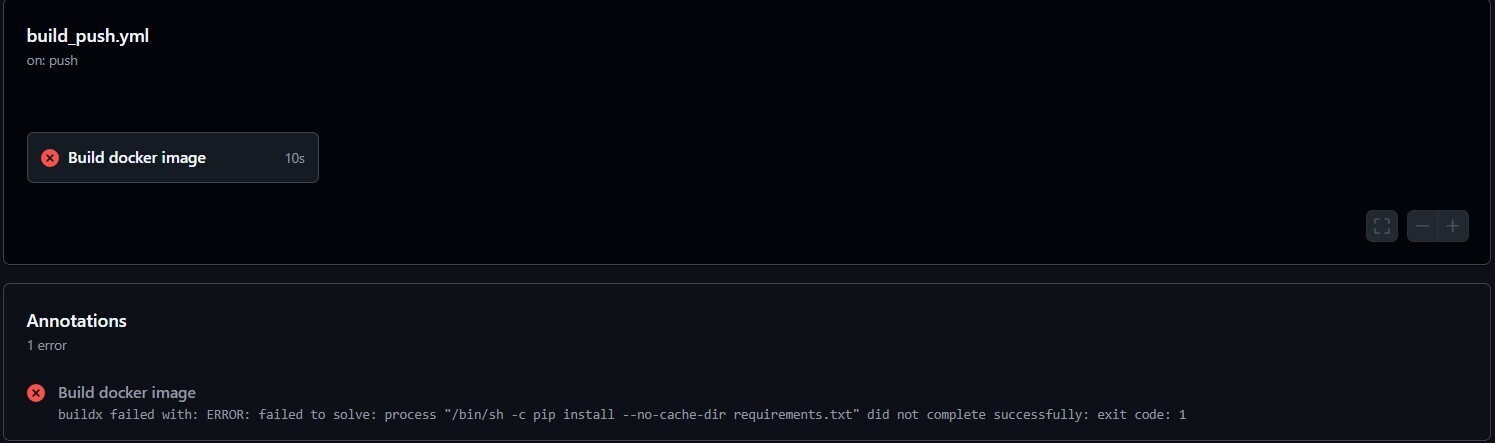 GHCR error: incomplete installation
