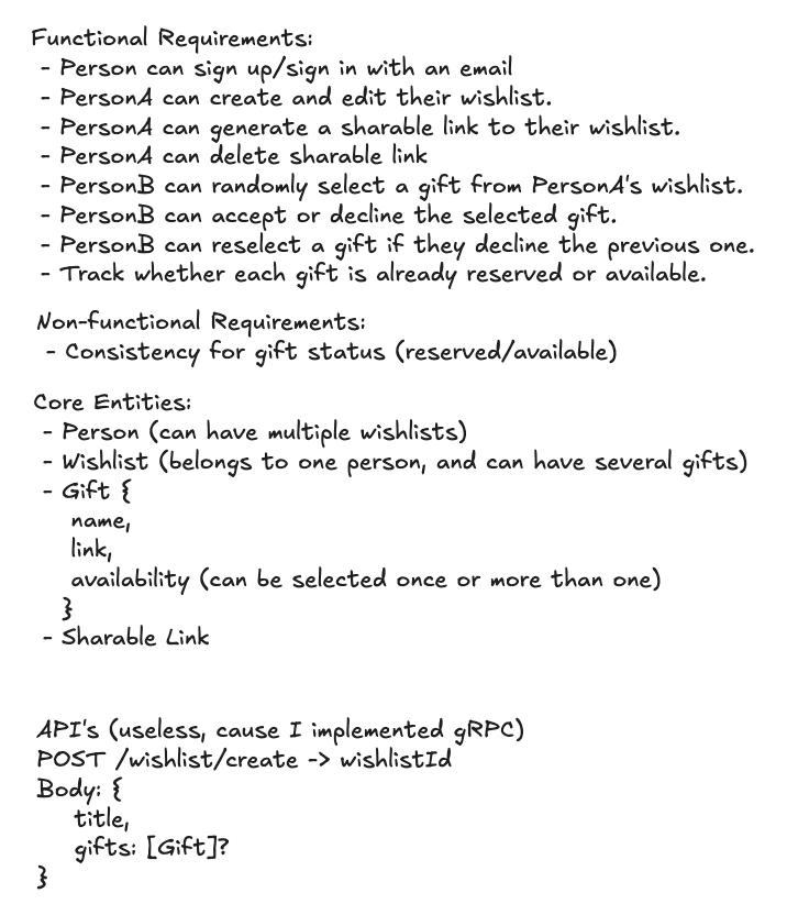 wish:in functional/non-function requirements