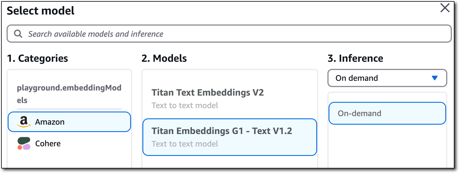 Embeddings model