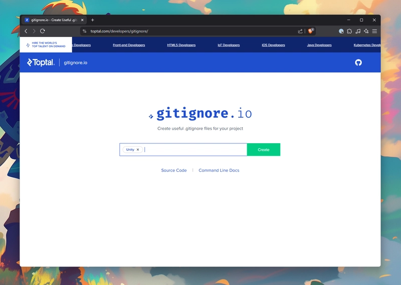 Terminal Created .gitignore