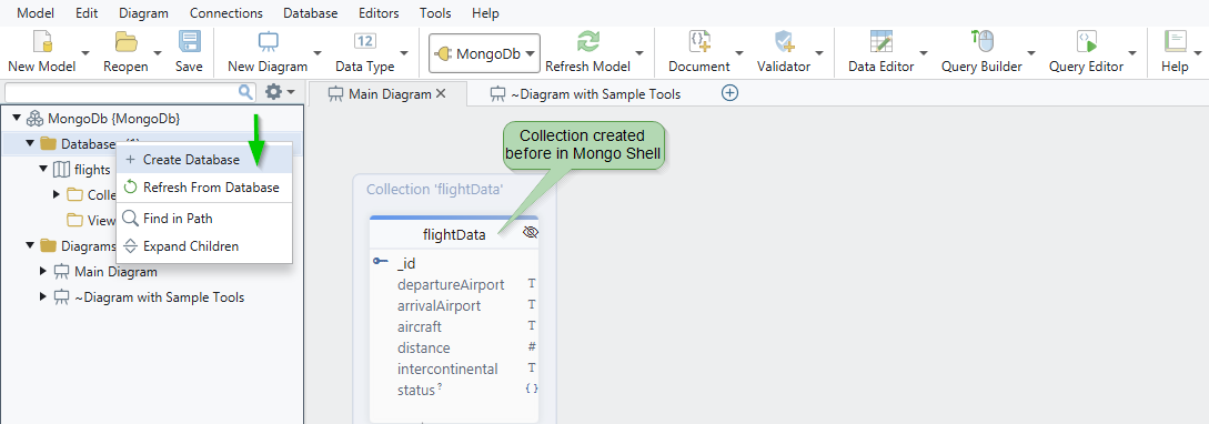 Create a Database with DbSchema