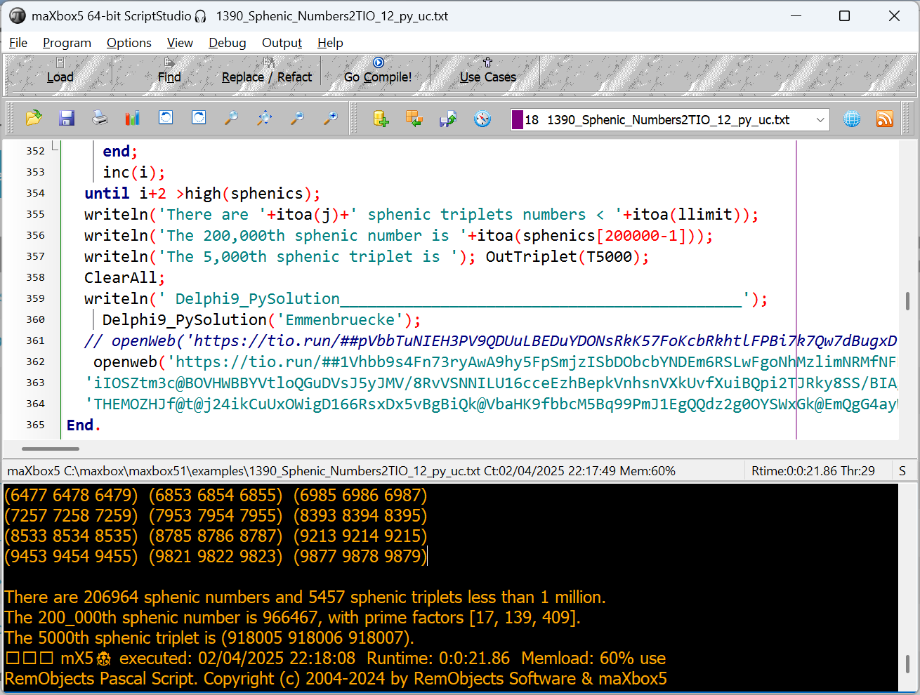 Code to Web with OpenWeb() call