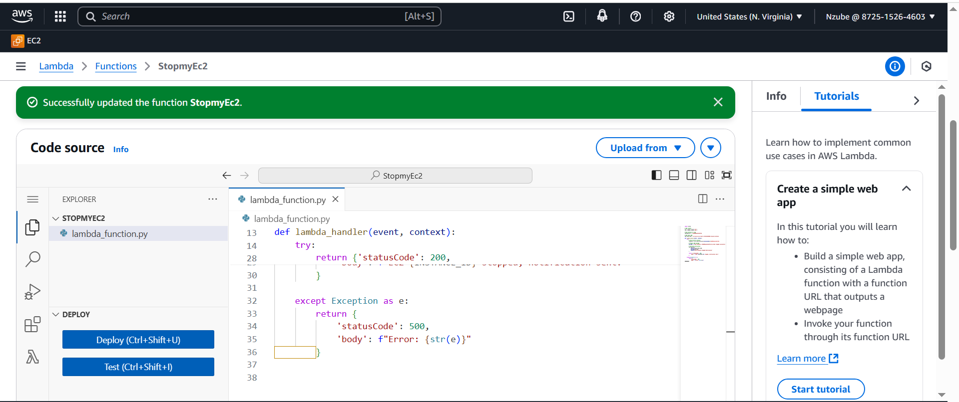 deployed the code