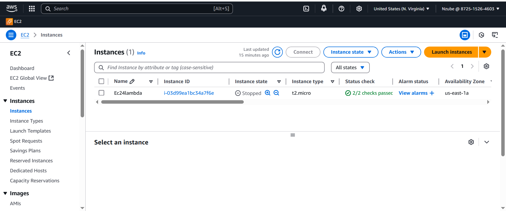 Instance automatically stopped within the scheduled time