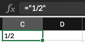 The formula bar contains =
