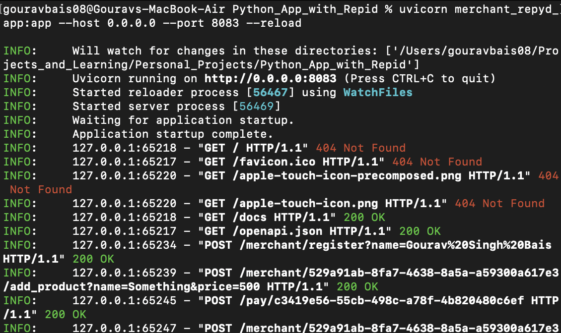 Run FastAPI