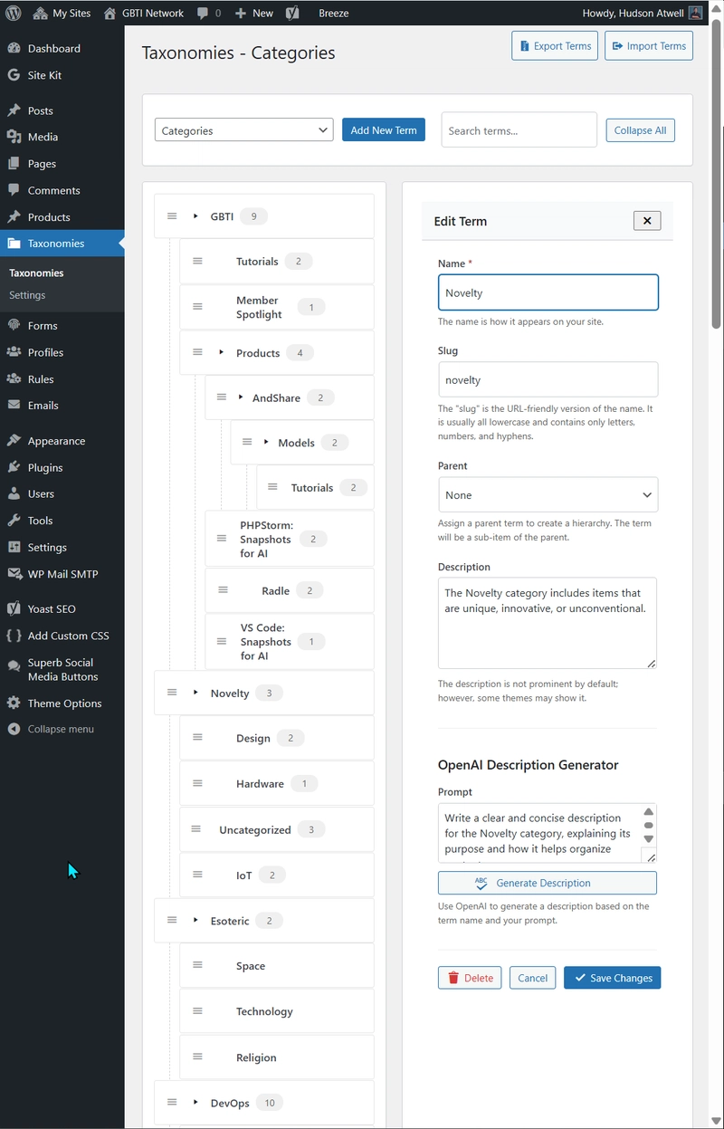 Reimagining WordPress Category Management with Advanced Taxonomy Manager