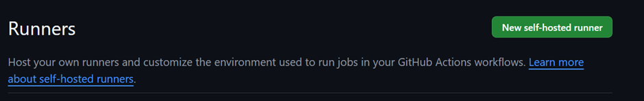 self host runners
