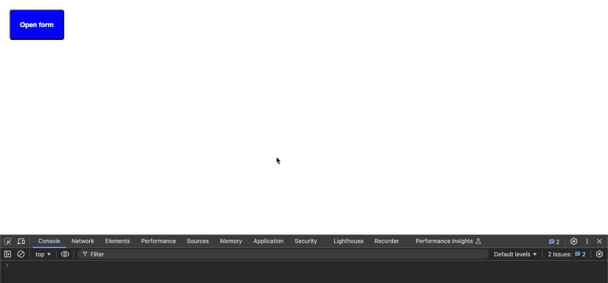 Example of submit button in j-Box