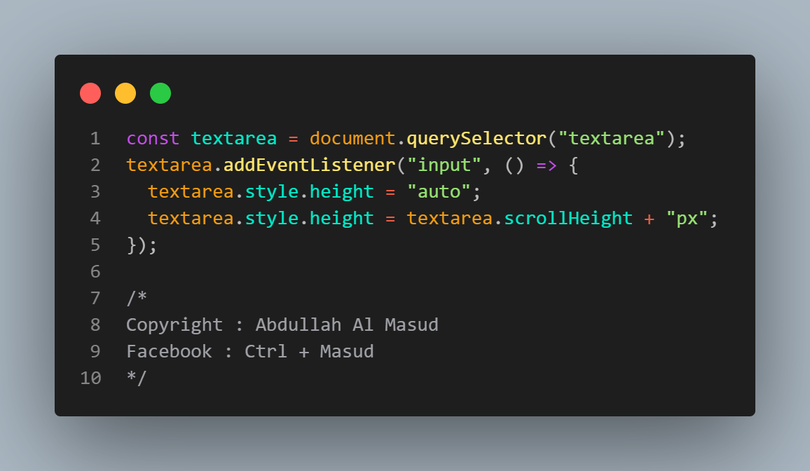 Make your textareas auto-expand with just 3 lines of JavaScript!