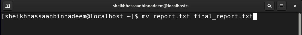 Linux mv command