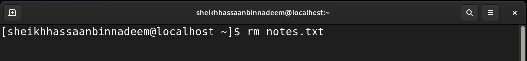 Linux rm Command