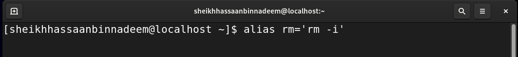 Linux rm -rf in RHEL 9