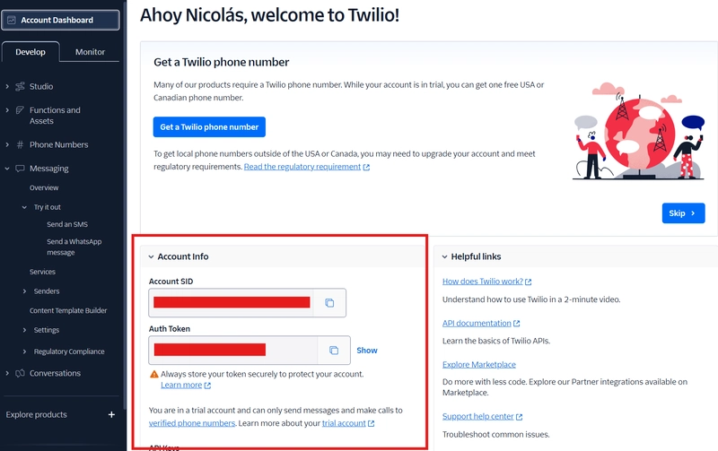 📞 Integrating Twilio into your project: Part 1 - Creating your account