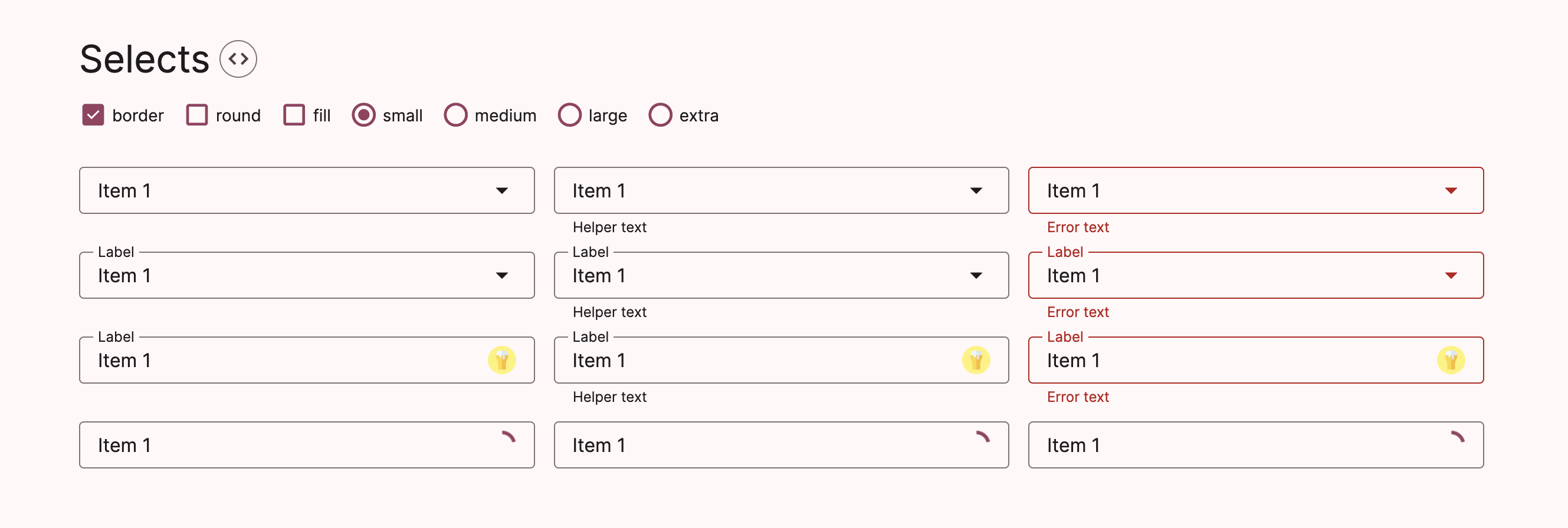 Select Elements made with BeerCSS
