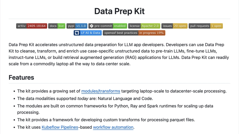 Processing data with “Data Prep Kit” (part 2)