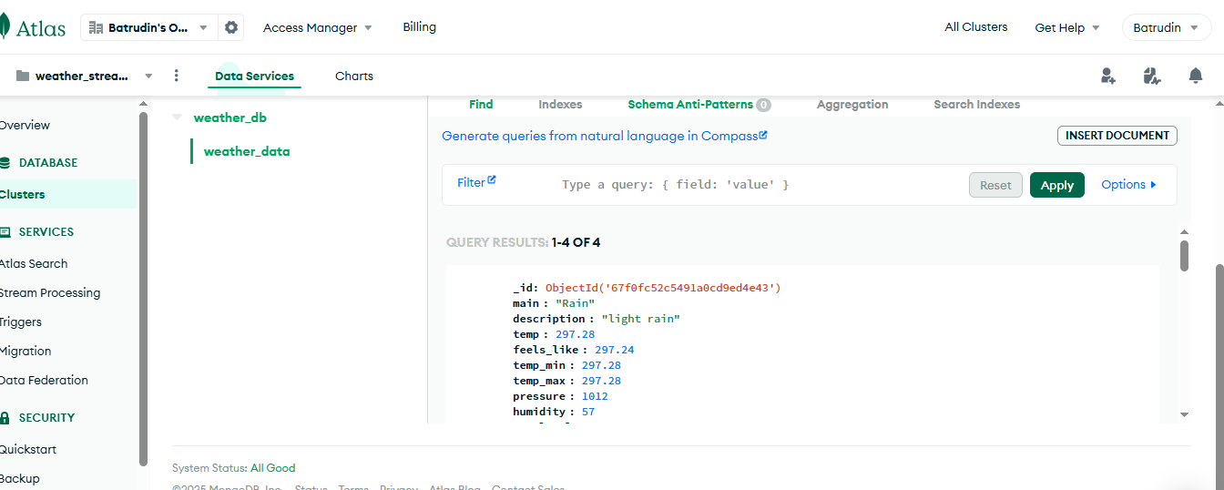 Mongodb set up