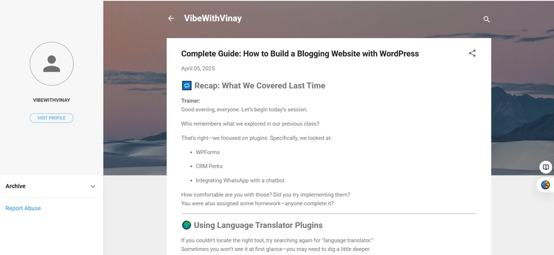 Complete Guide to Building a Blogging Website with WordPress