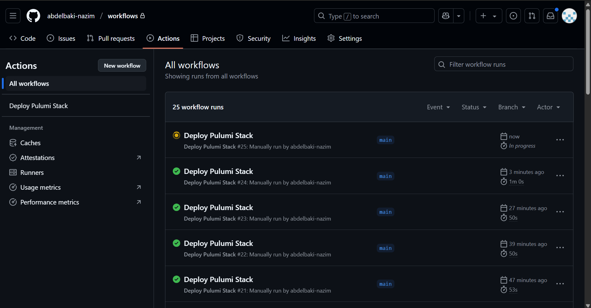 github-deployment-progress