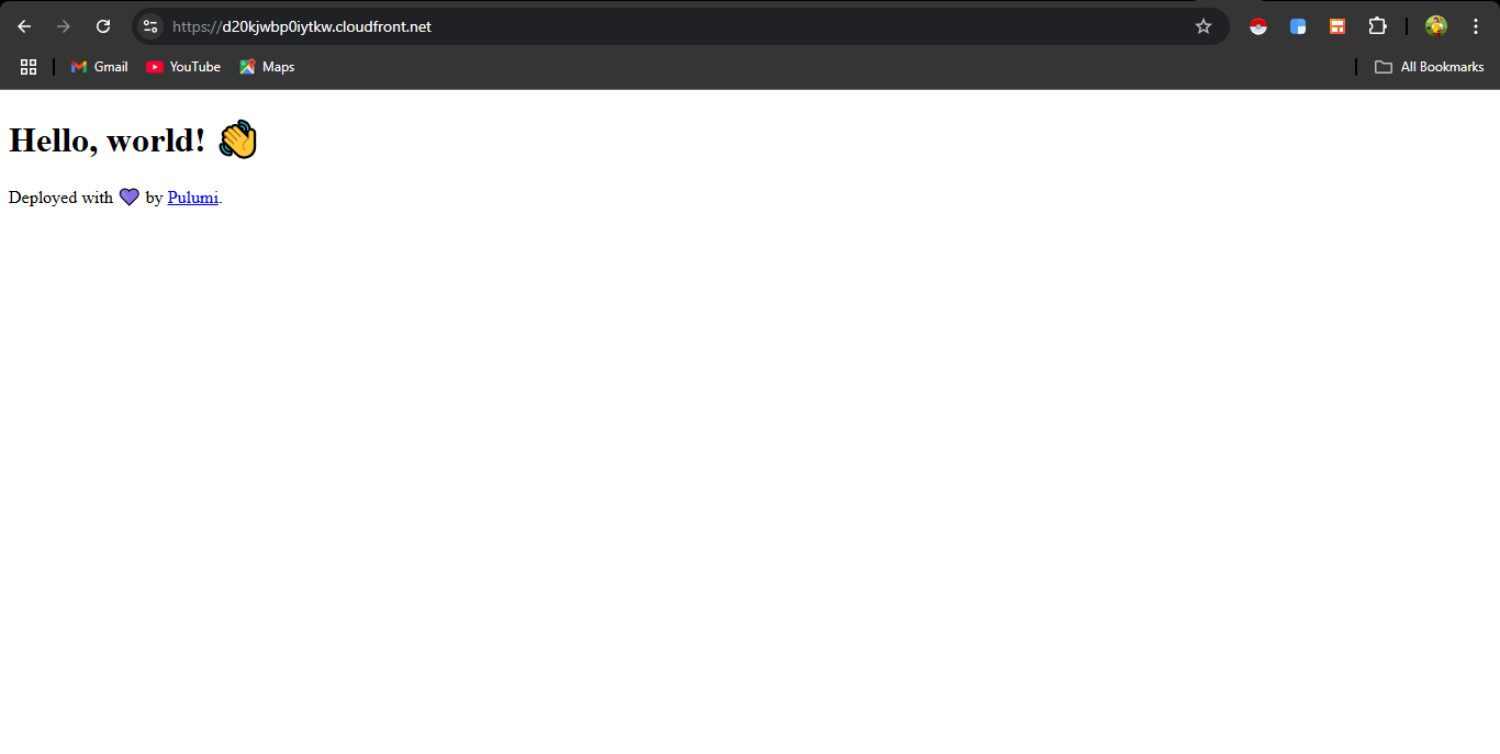 sample static website