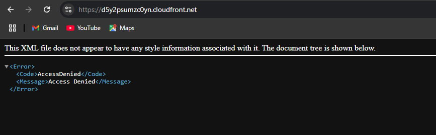 Access denied page