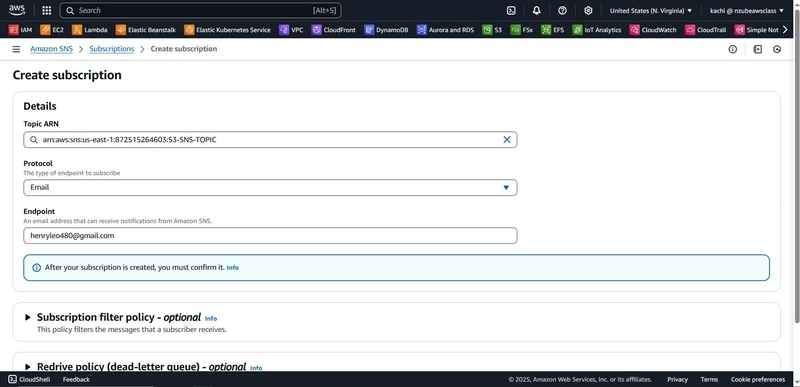 STEP-BY-STEP GUIDE: Lambda + CRR + EC2 Control + SNS (Email)