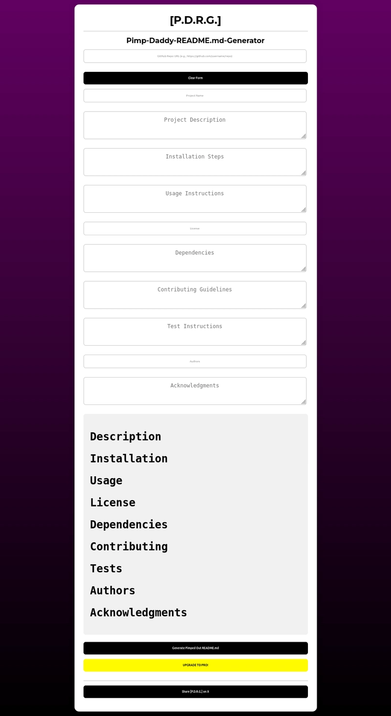 P.D.R.G.: The Pimp-Daddy Alternative to readme.so