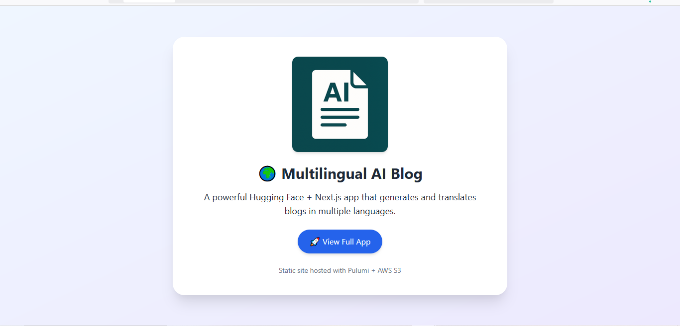 Static Landing Page Preview
