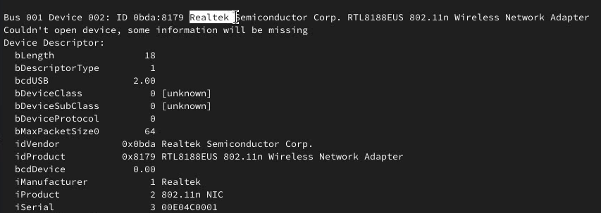 Dispositivo dongle WiFi