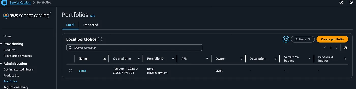 Create Portfolio