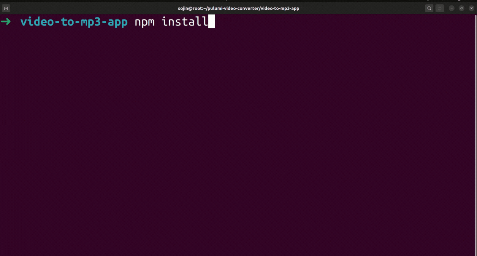 test app locally