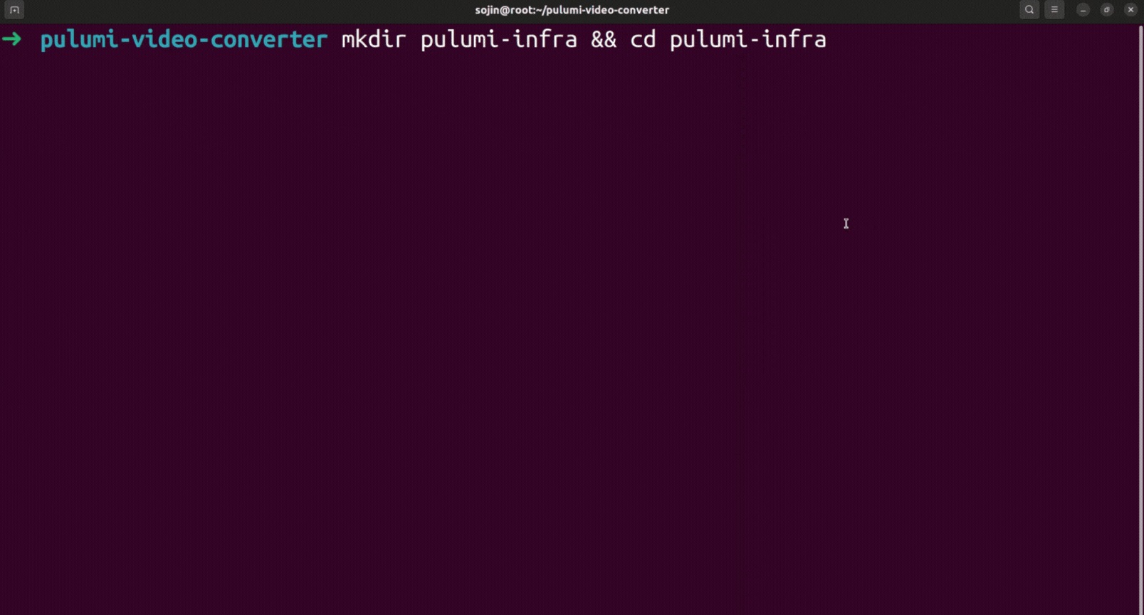 Initialize pulumi aws typescript boilerplate