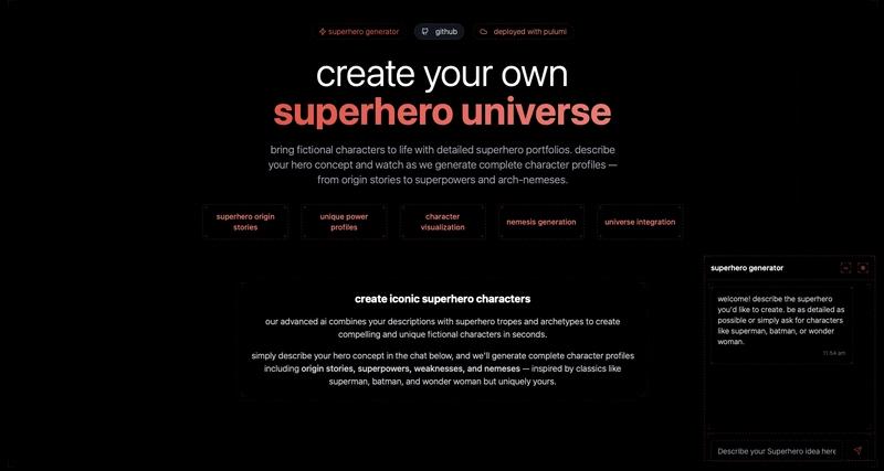 Deploying a Self-Building Superhero Website with Pulumi + AWS