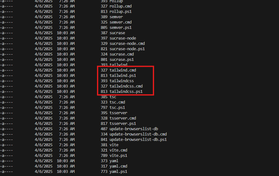 Tailwind binary available