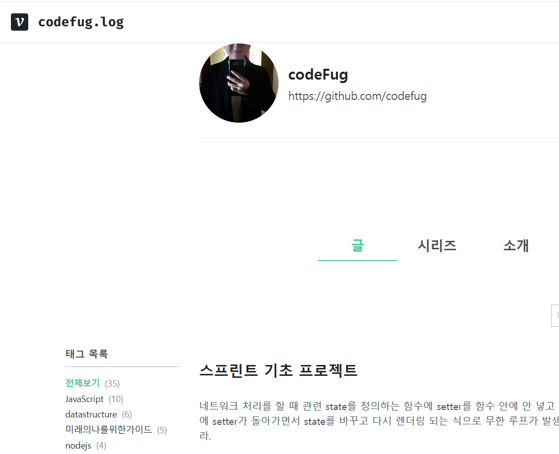 my velog blog