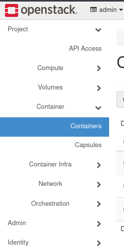 Container Menu