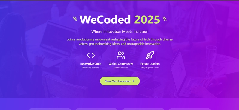 WeCoded 2025 Landing Page