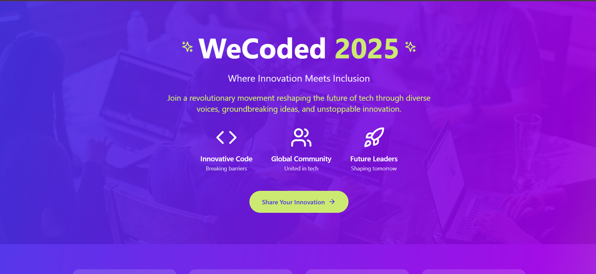 WeCoded 2025 Landing Page