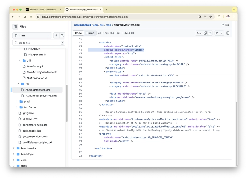 Android Manifest file checklist