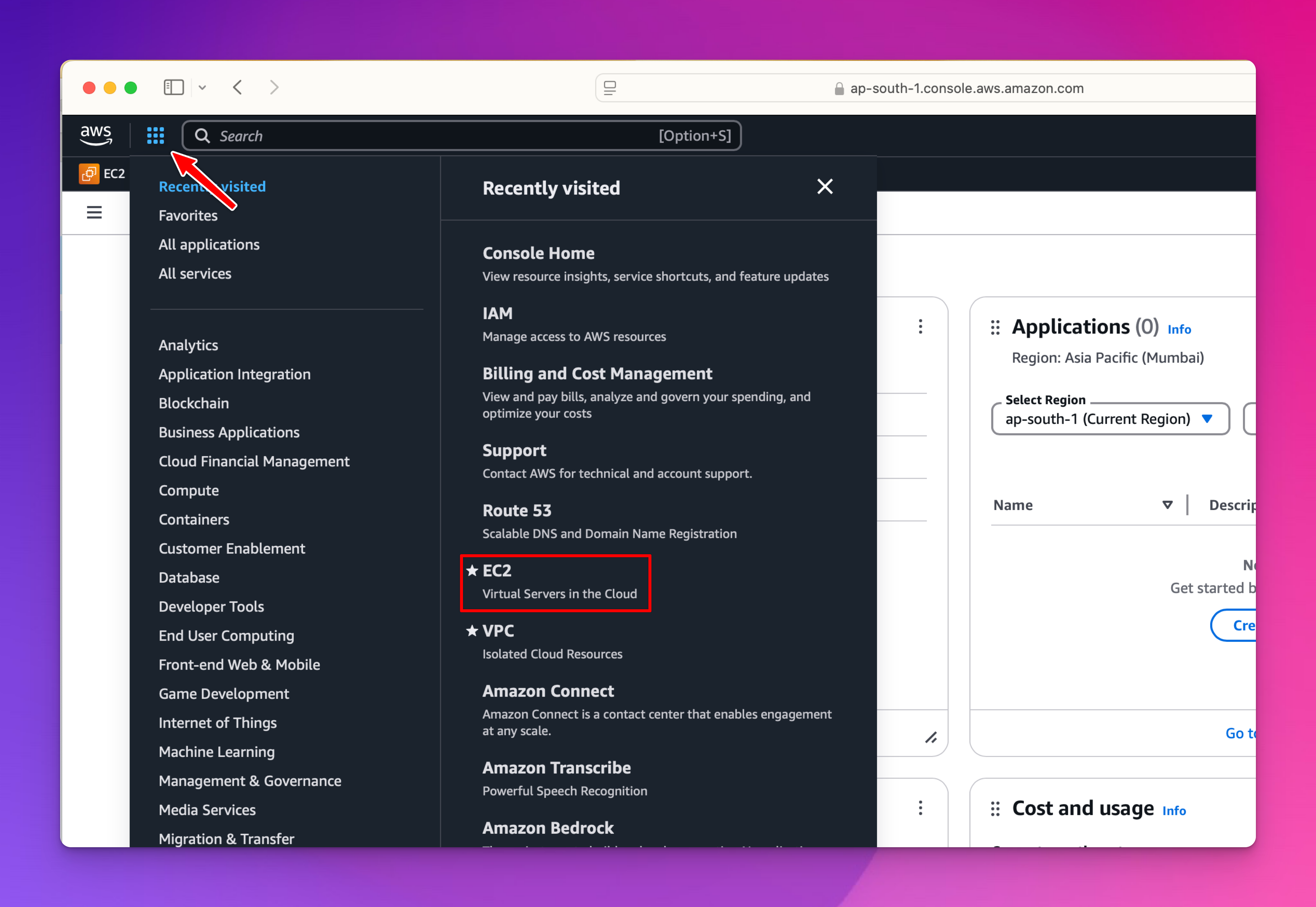 Launch Instance